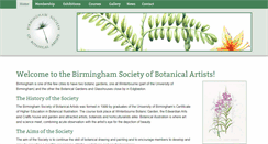 Desktop Screenshot of birmingham-botanical-artists.org.uk