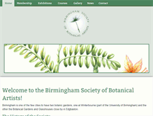Tablet Screenshot of birmingham-botanical-artists.org.uk